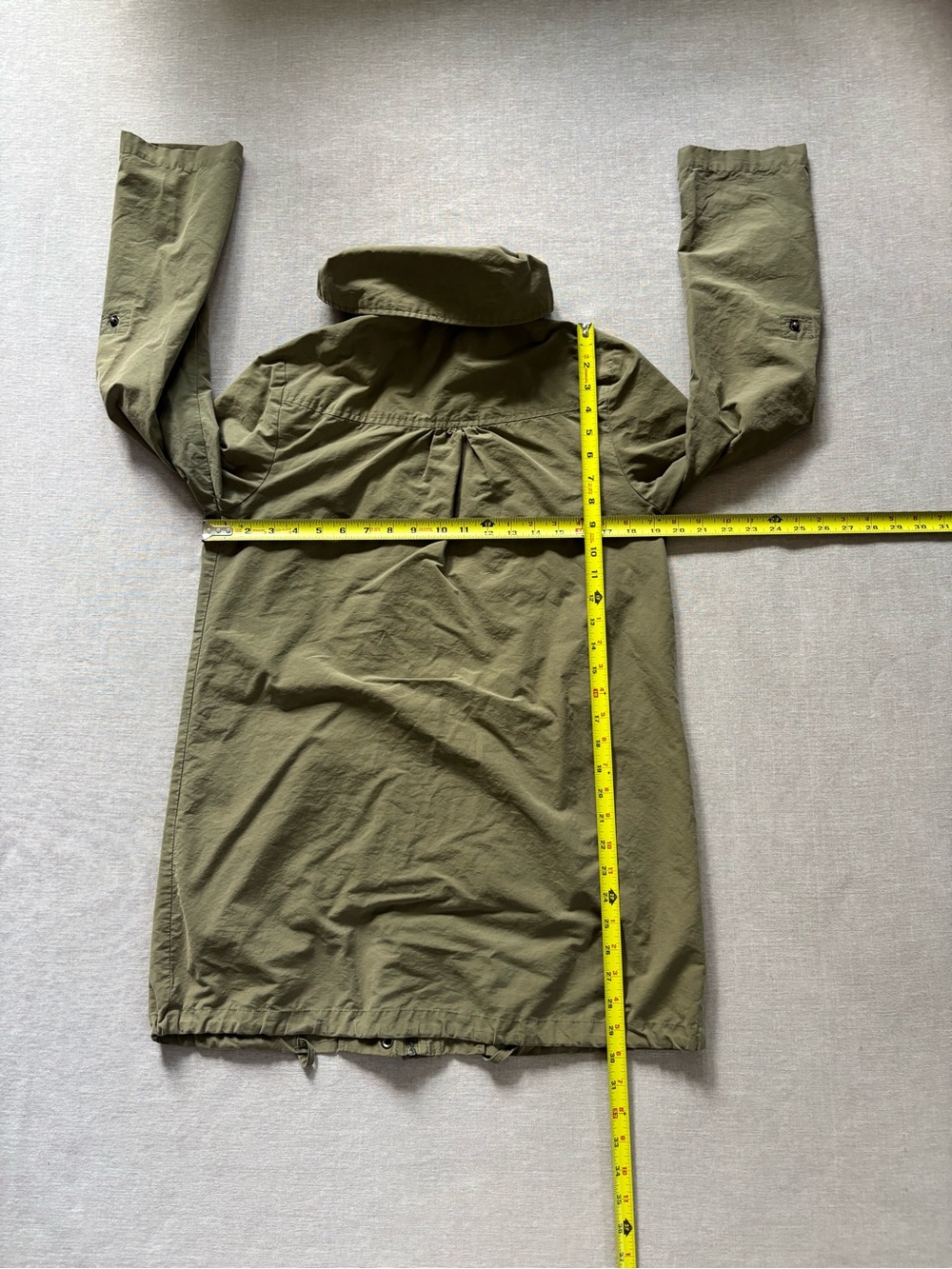 G.H. Bass & Co. Olive Utility Trench Jacket - Picture 8 of 9